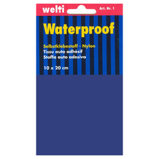 Selbstklebestoff Nylon 10 x 20 cm - royalblau
